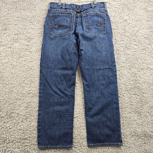 Ariat M3 Jeans Mens Loose Fit Denim Size 34x30 Distressed Workwear Ranchwear - Picture 5 of 16